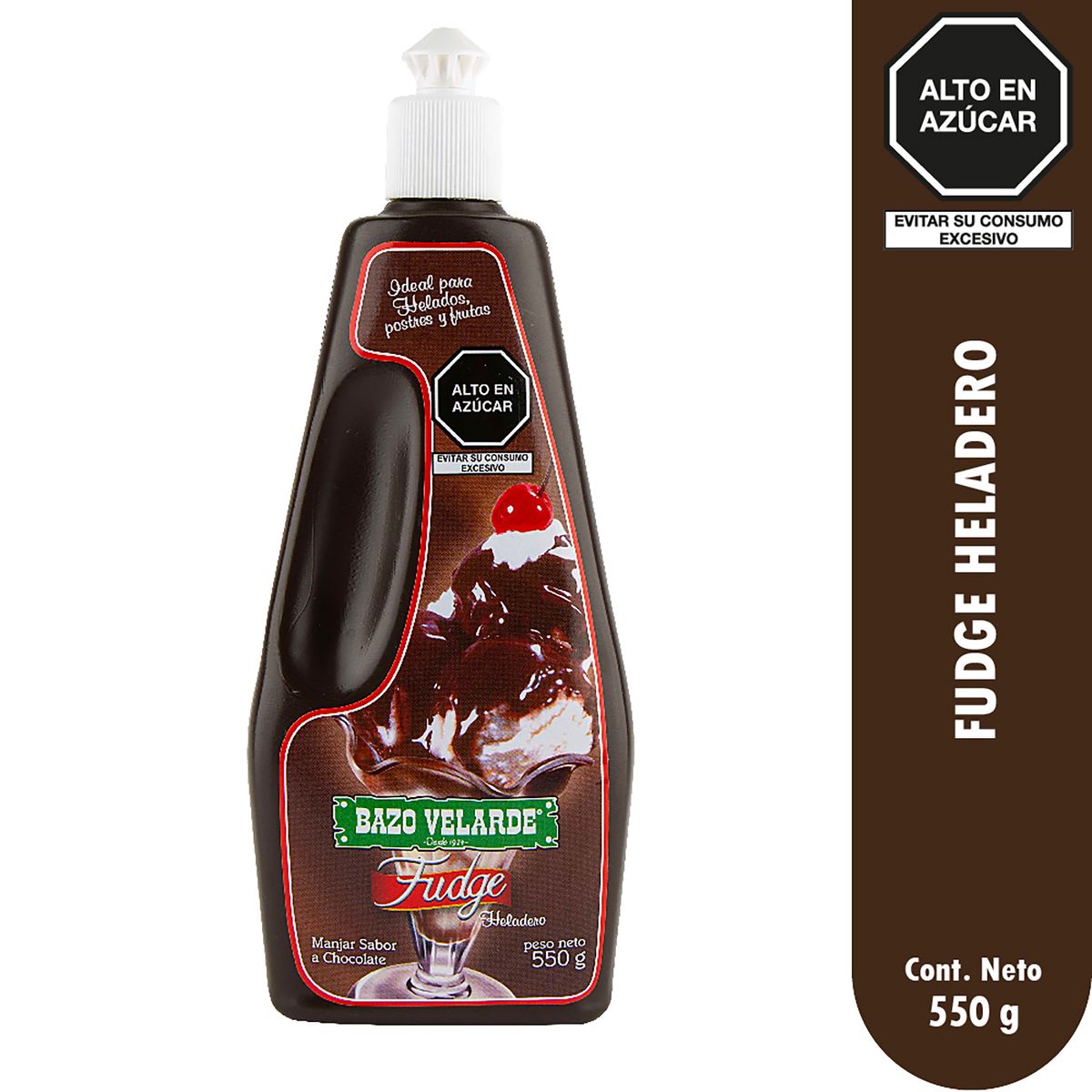 BAZO VELARDE - Fudge Heladero Bazo Velarde Envase 550 g
