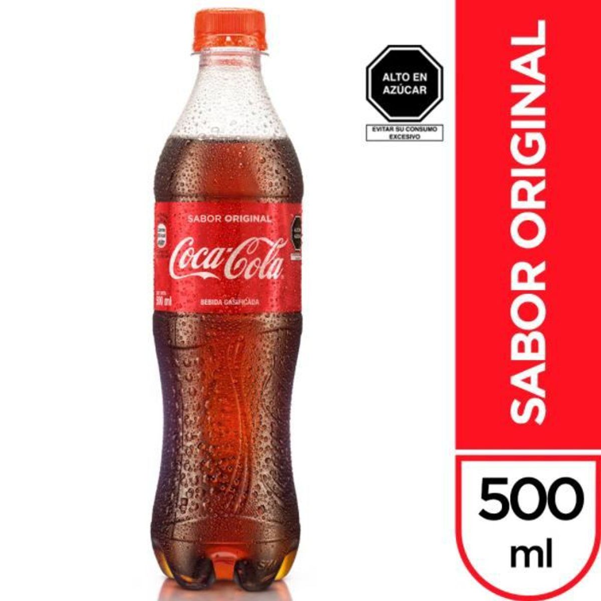 COCA COLA - Gaseosa Coca Cola Botella 500 mL