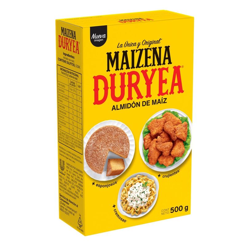 DURYEA - Maizena Duryea Pura Fécula de Maíz 500 g