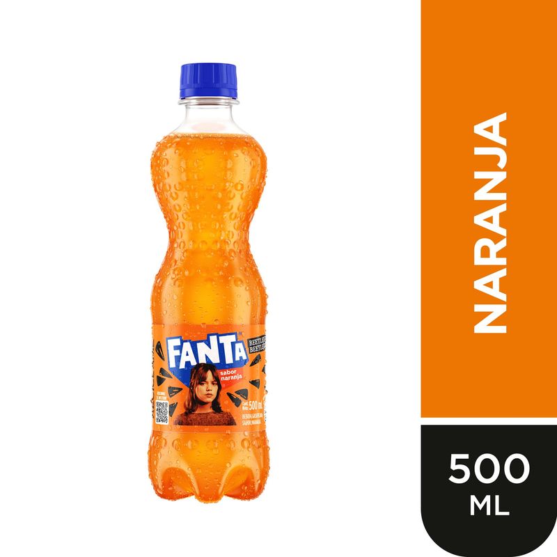 FANTA - Gaseosa Fanta sabor Naranja 500 mL