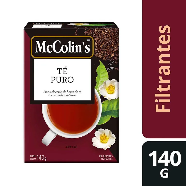Té Puro Mc Colins Caja 100 Sobres | Tottus Perú