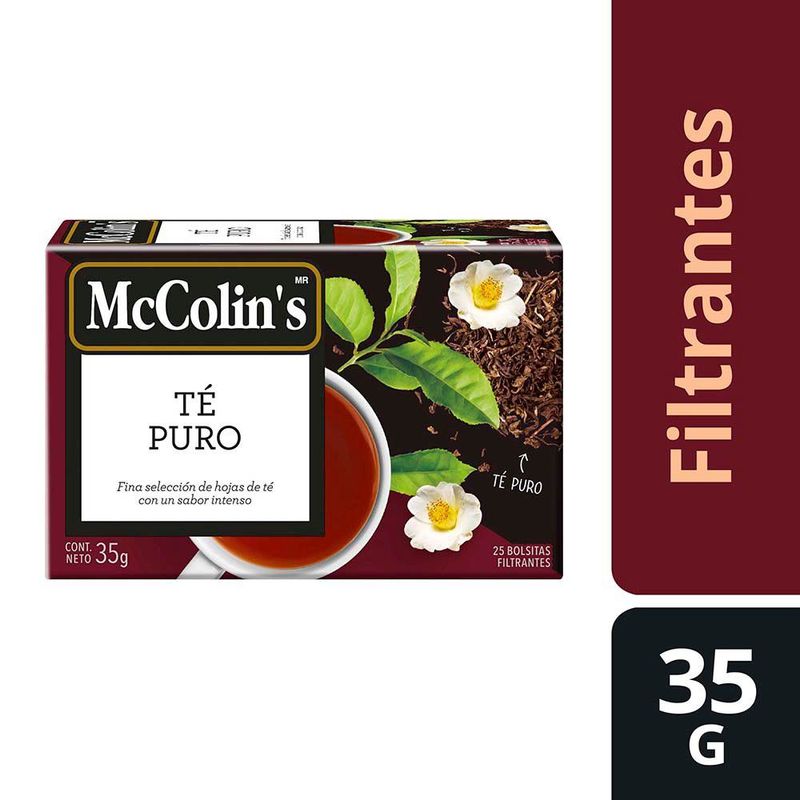 MC COLINS - Té Puro Mc Colins Caja 25 Sobres