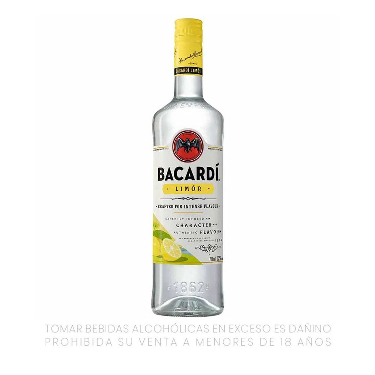 BACARDI - Ron Bacardí Limón Botella 750 mL