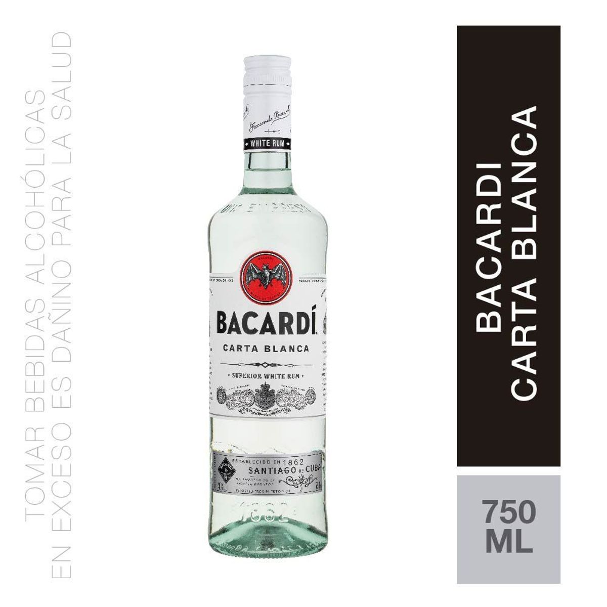 BACARDI - Ron Bacardí Superior Botella 750 mL