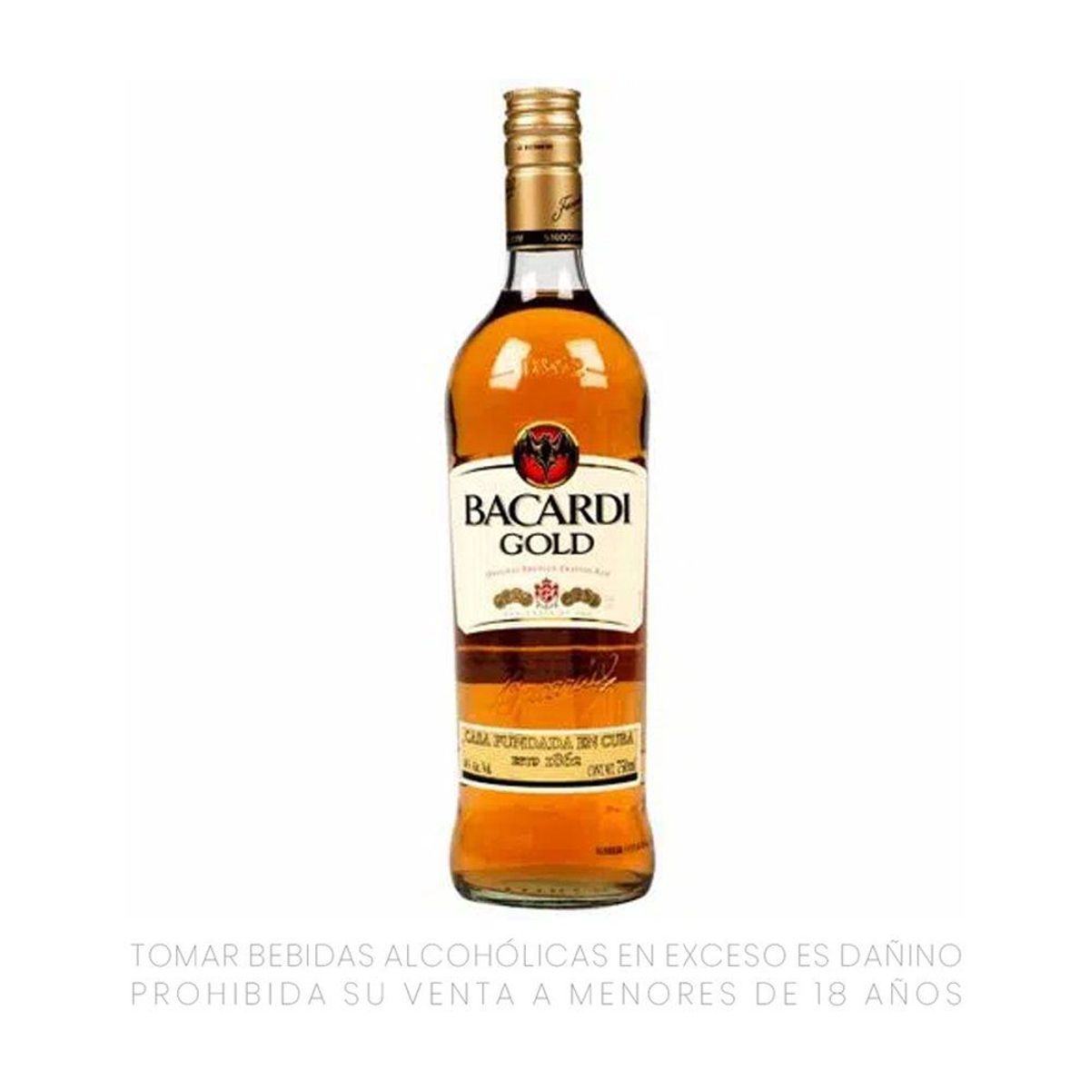 BACARDI - Ron Bacardí Dorado Botella 750 mL