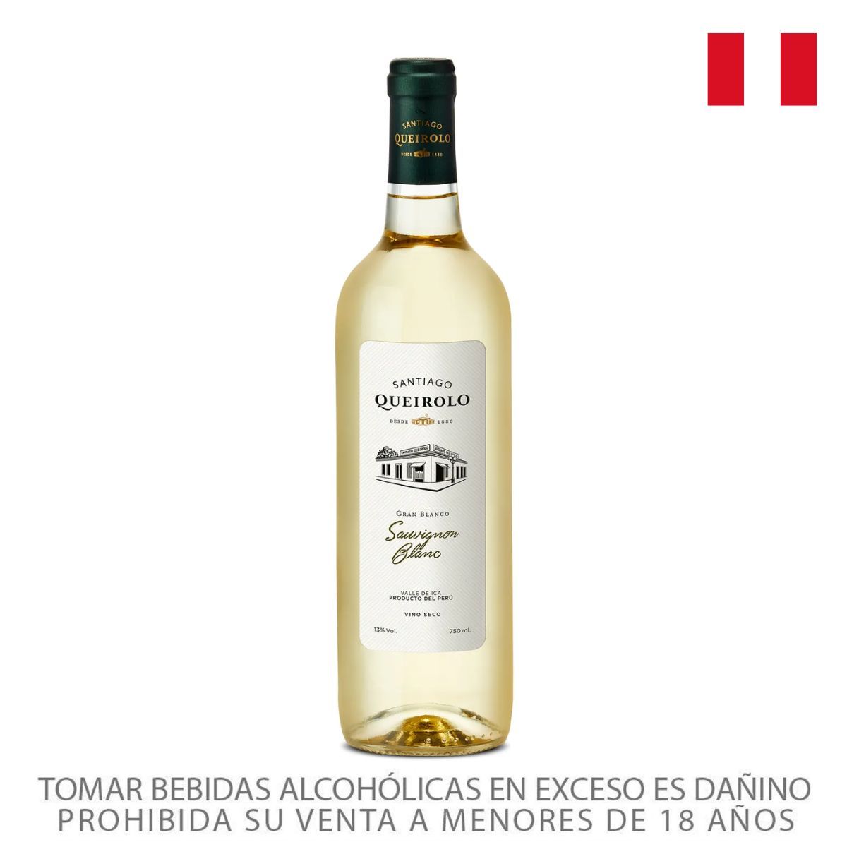 SANTIAGO QUEIROLO - Vino Santiago Queirolo Blanco Botella 750 mL