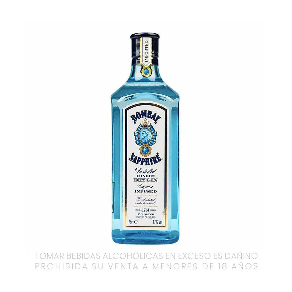 BOMBAY SAPPHIRE - Gin Bombay Sapphire Botella 750 mL