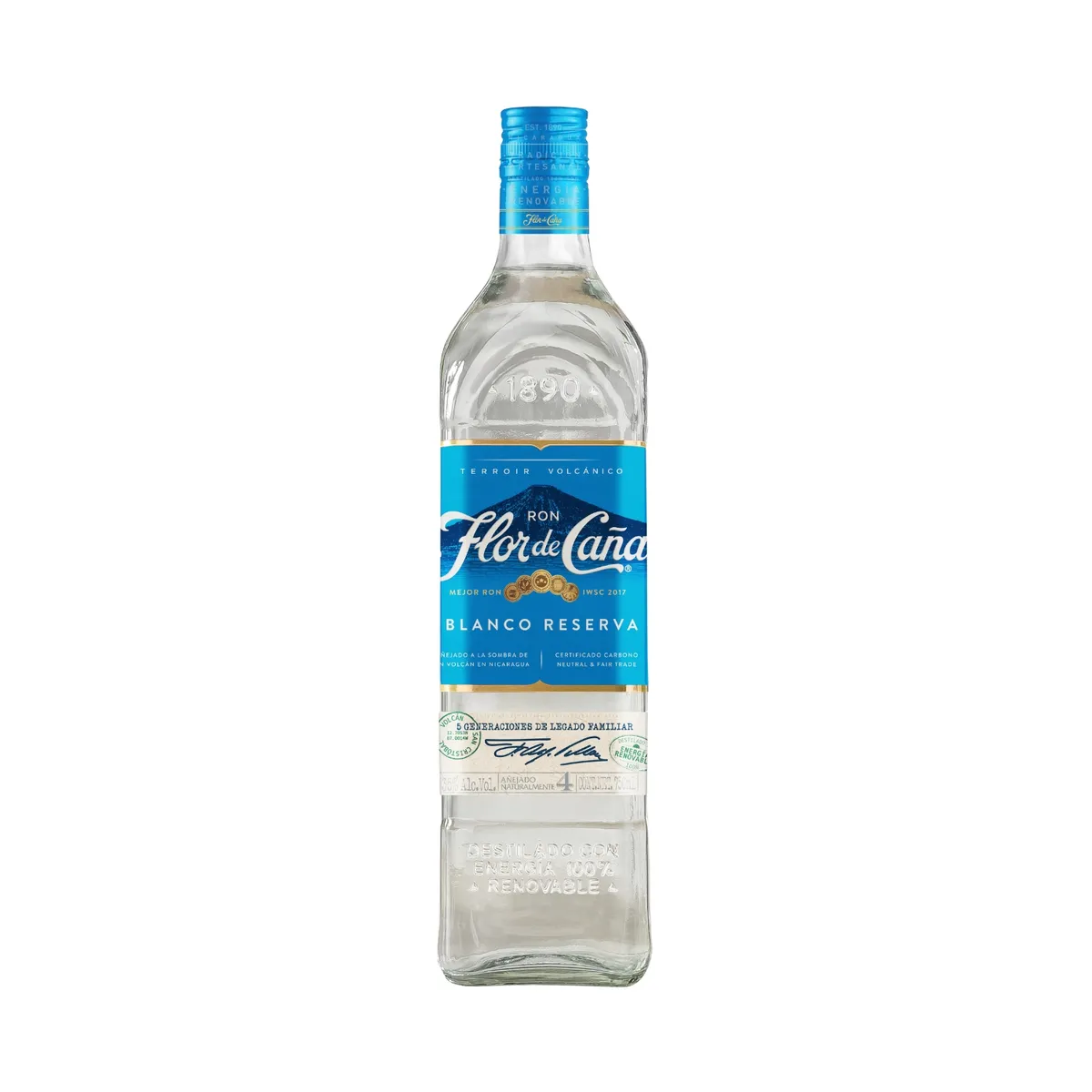 FLOR DE CANA - Ron Flor de Caña Extra Seco Botella 750 mL