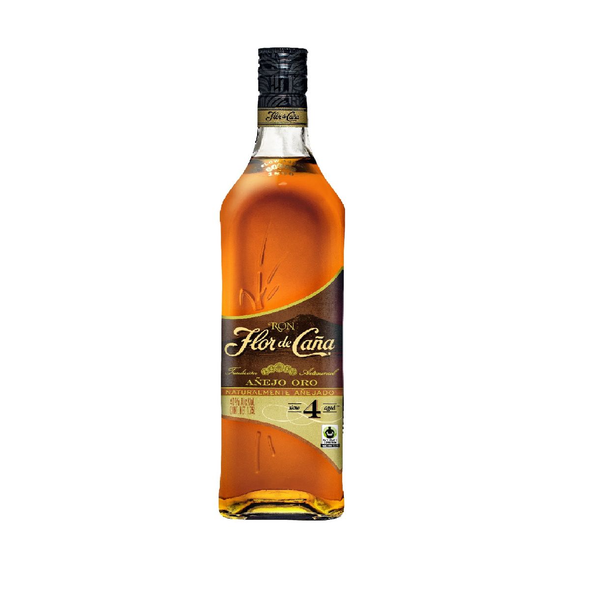 FLOR DE CAÑA - Ron Flor de Caña 4 Años Botella 1.75 L