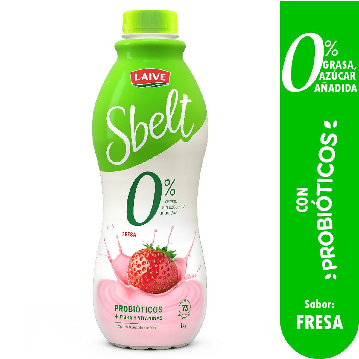 LAIVE - Yogurt Laive Sbelt Fresa Botella 1 Kg