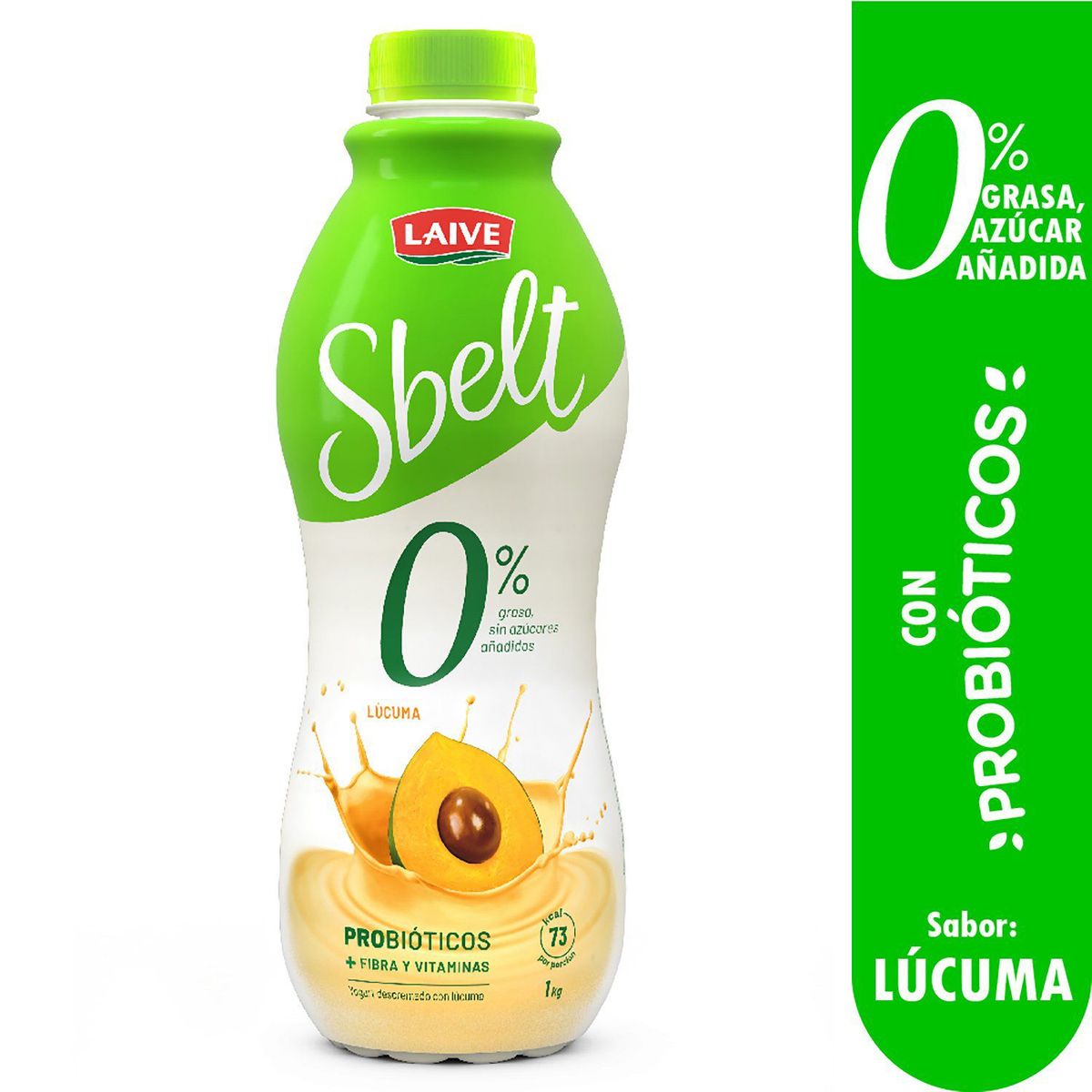 LAIVE - Yogurt Laive Sbelt Lúcuma Botella 1 Kg