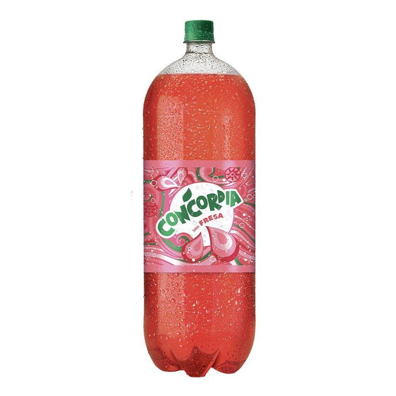 CONCORDIA - Gaseosa Sabor Fresa Concordia Botella 3 L