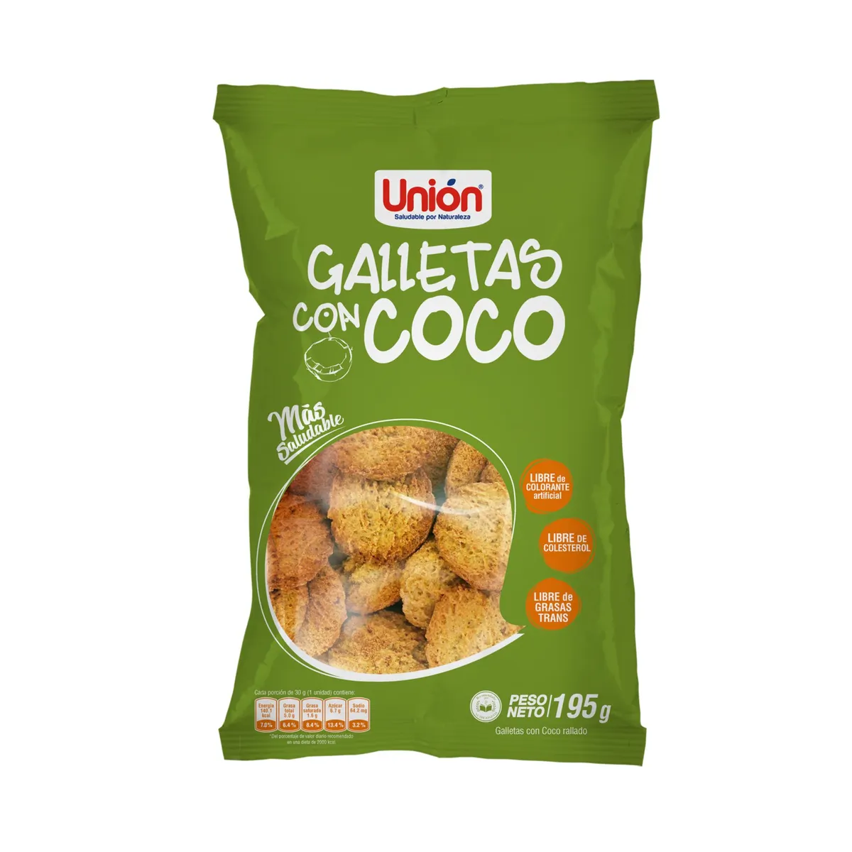 UNION - Galletas con Coco Unión Bolsa 195 g
