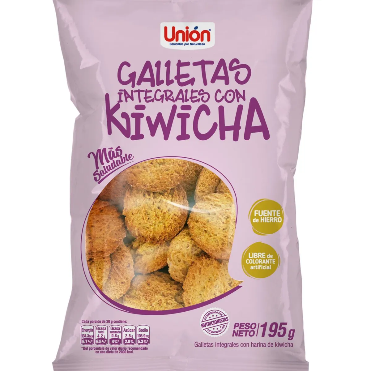 UNION - Galletas Integrales con Kiwicha Unión Bolsa 195 g