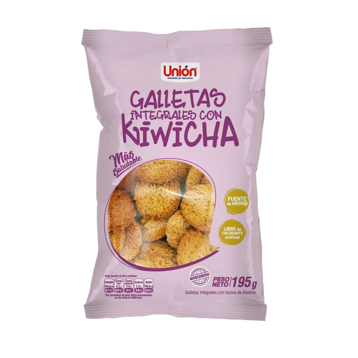 UNION - Galletas Integrales con Kiwicha Unión Bolsa 195 g