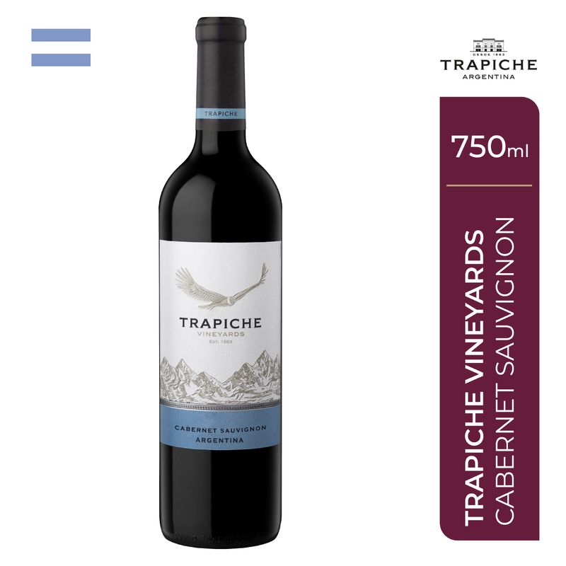 TRAPICHE - Vino Cabernet Sauvignon Trapiche Vineyards Botella 750 mL