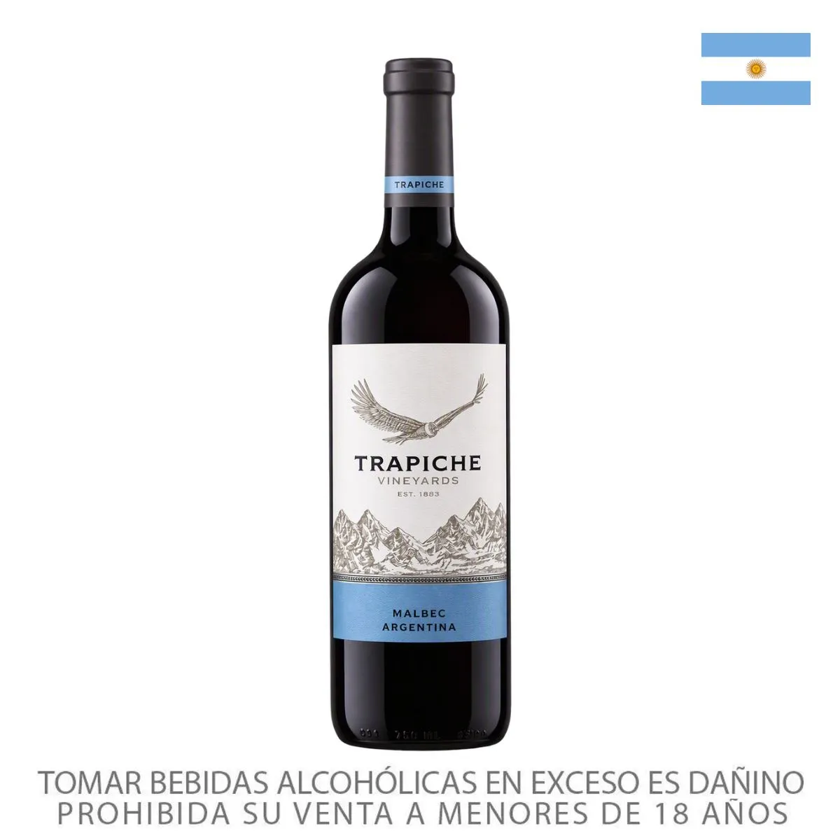 TRAPICHE - Vino Trapiche Vineyards Malbec Botella 750 mL
