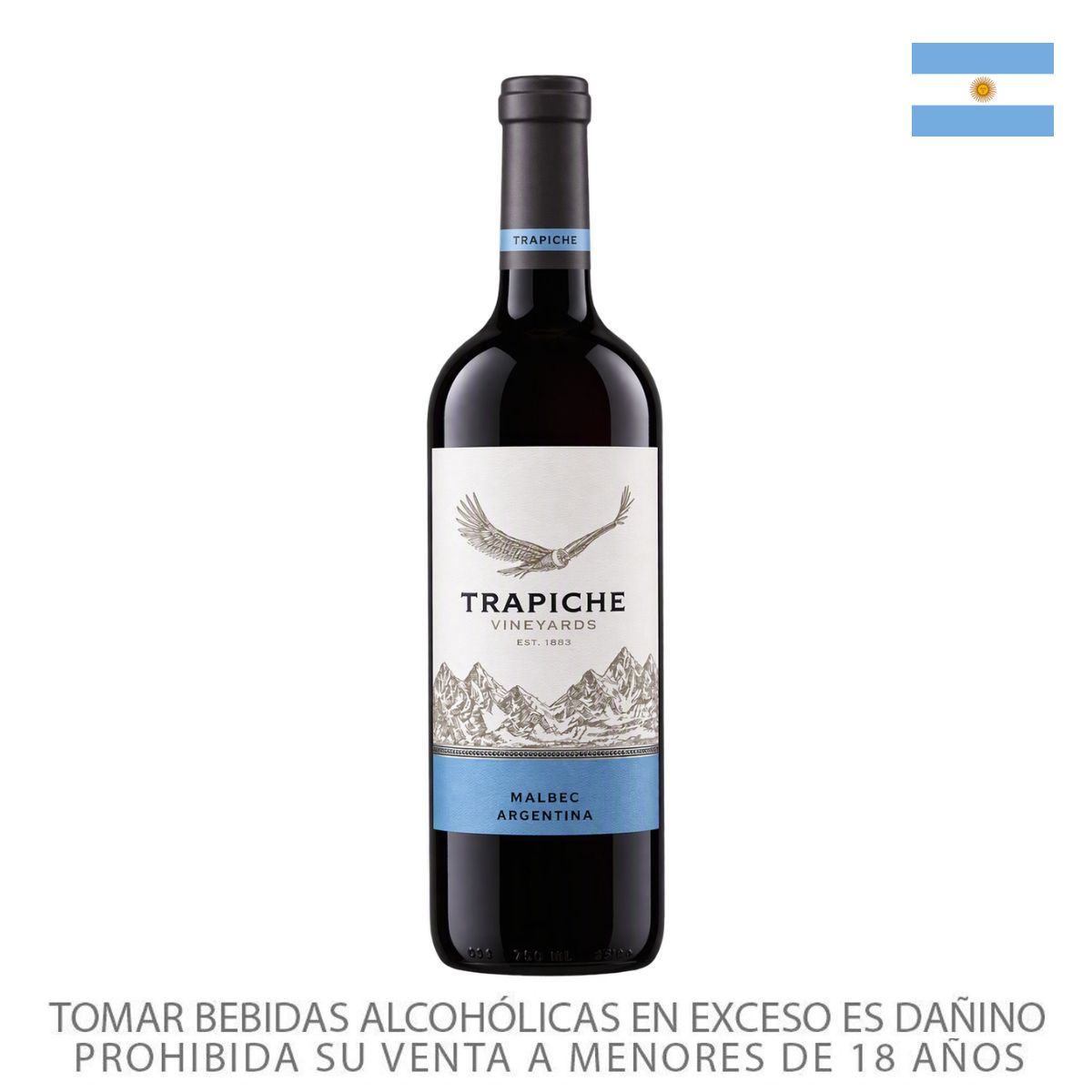 TRAPICHE - Vino Trapiche Vineyards Malbec Botella 750 mL