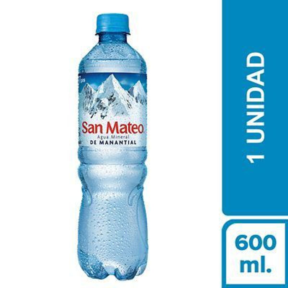 SAN MATEO - Agua San Mateo Sin Gas Botella 600 mL