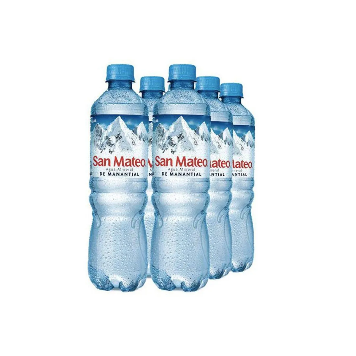 SAN MATEO - Agua San Mateo con Gas Sixpack Botella 600 mL