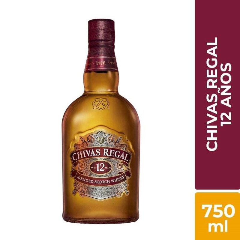 CHIVAS REGAL - Whisky Chivas Regal Botella 750 mL