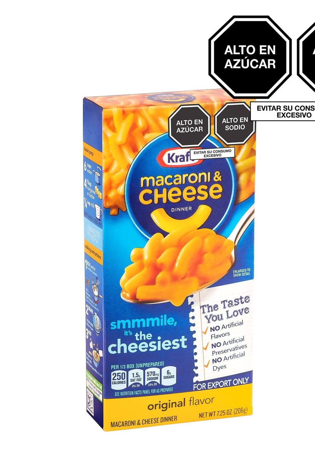 KRAFT - Macaroni y Cheese Original Kraft Caja 206 g