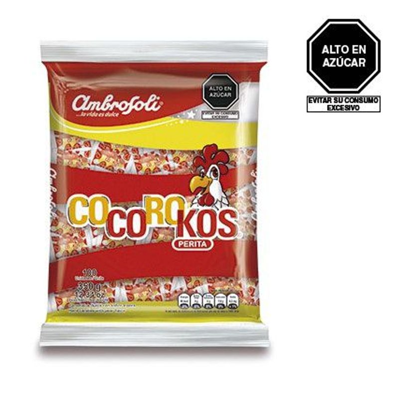 AMBROSOLI - Caramelos Peritas Cocorokos Ambrosoli 100 Unidades