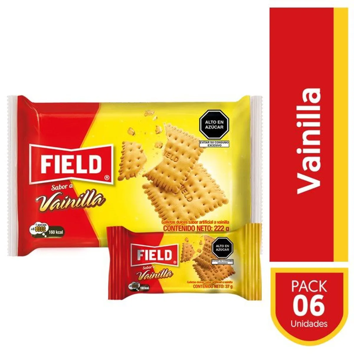 FIELD - Galleta de Vainilla Field Sixpack 222 g