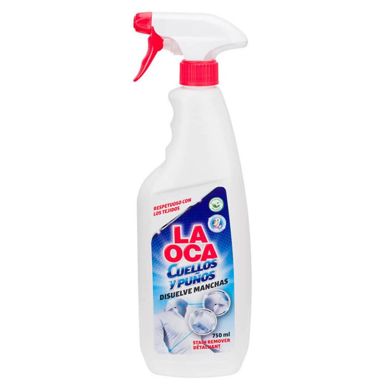 LA OCA - Quitamanchas La Oca Líquido Para Cuellos Y Puños Disuelve Manchas Botella 750 ml