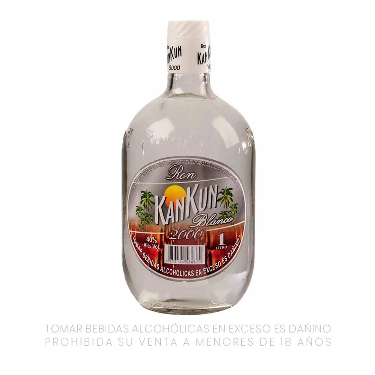 KAN KUN - Ron Kan Kun Blanco Selecto Botella 1 L