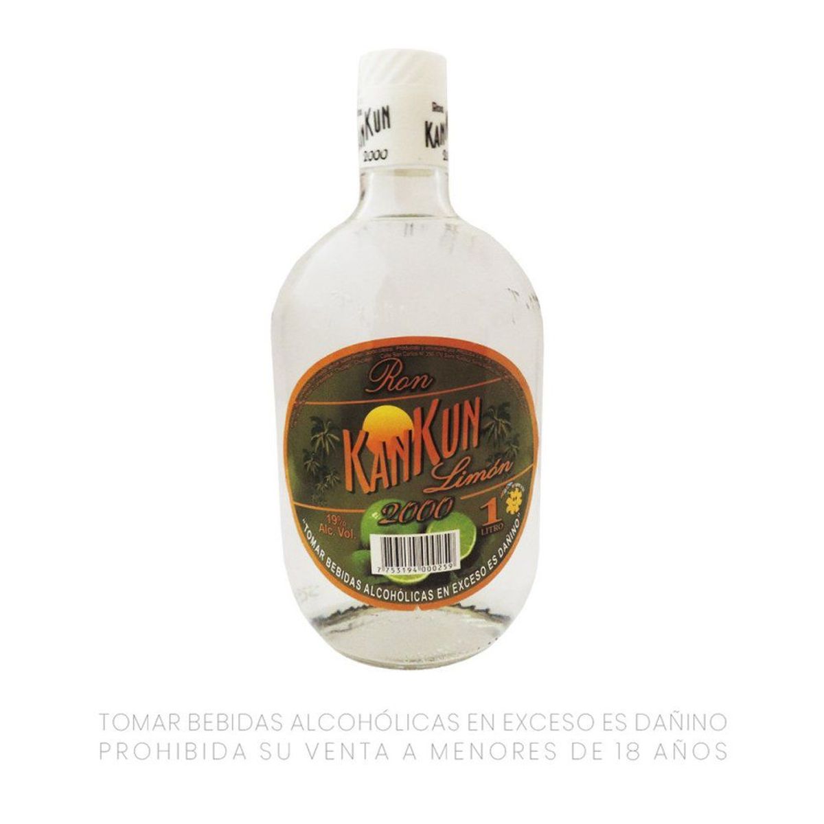 KAN KUN - Ron Kan Kun Limón Selecto Botella 1 L