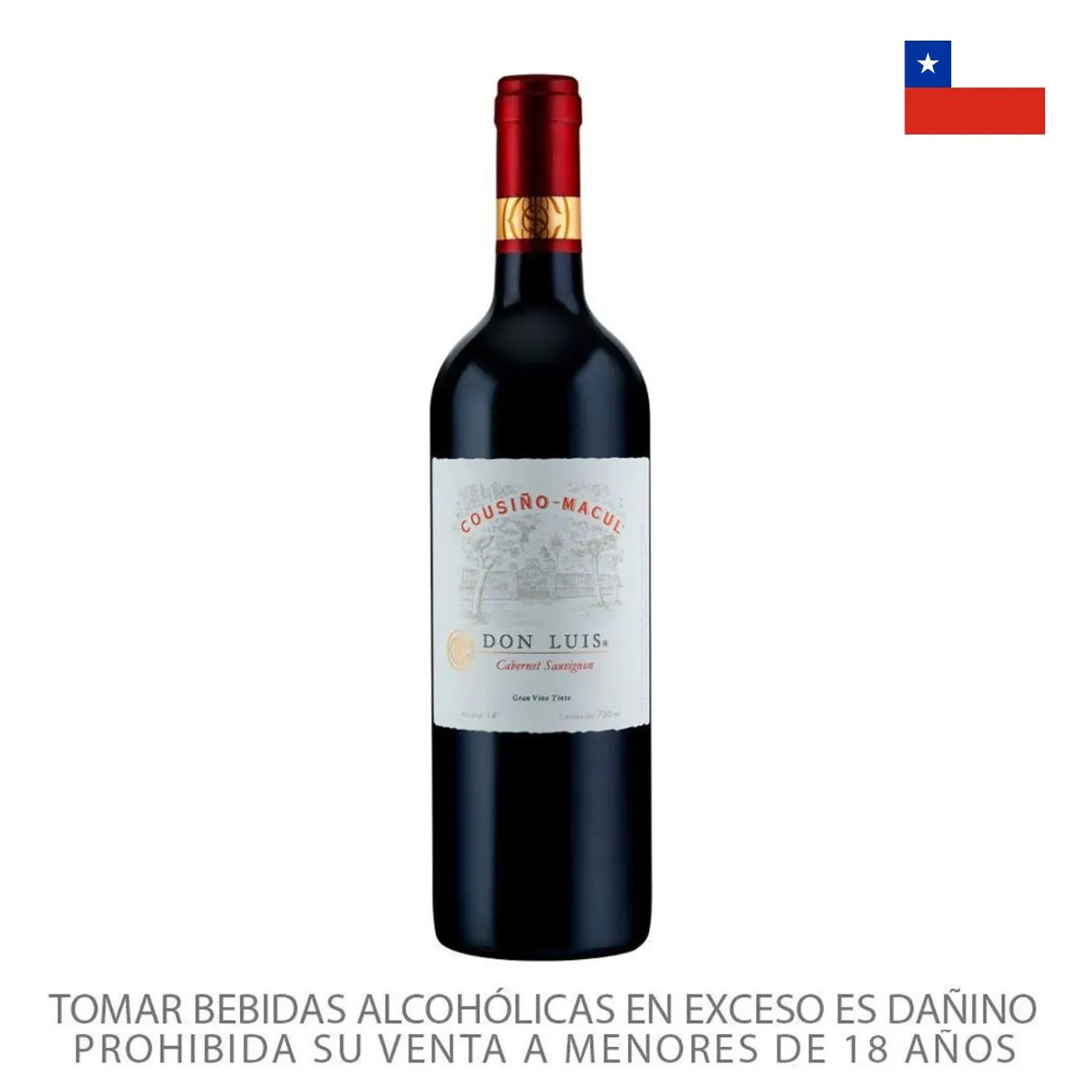 COUSINO MACUL - Vino Cousiño Macul Don Luis Cabernet Sauvignon Botella 750 mL