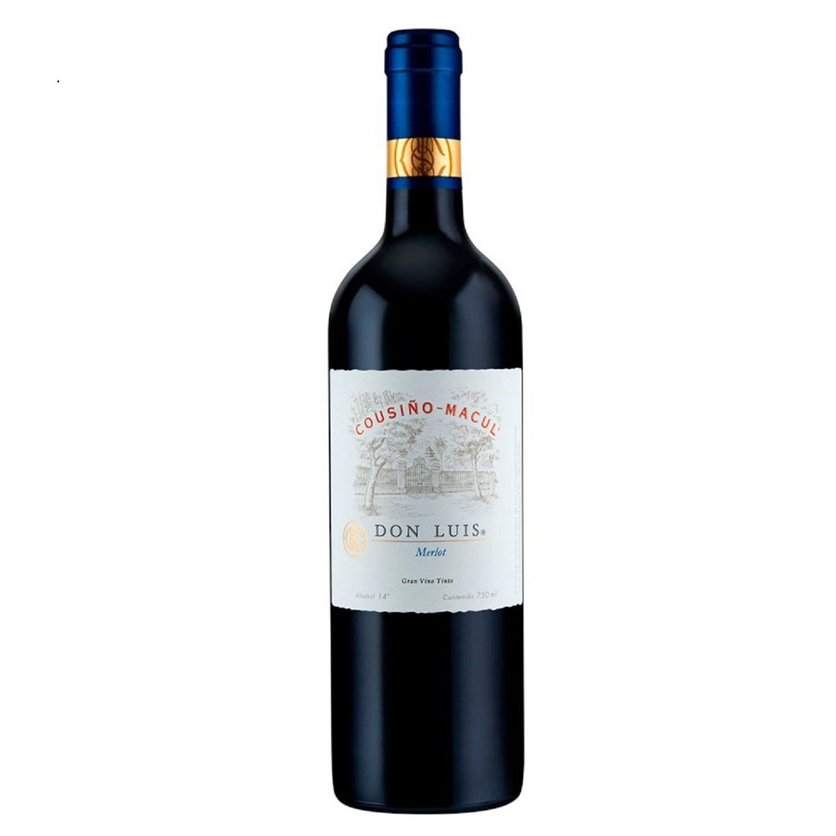 COUSINO MACUL - Vino Cousiño Macul Don Luis Merlot Botella 750 mL