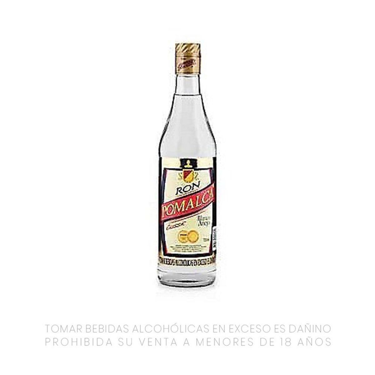 POMALCA - Ron Pomalca Blanco Añejo 40° Botella 750 mL