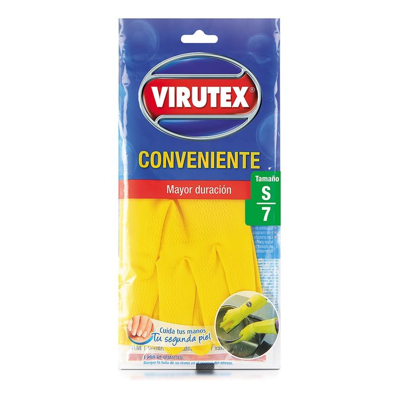VIRUTEX - Guantes Multiusos Virutex Conveniente Talla S