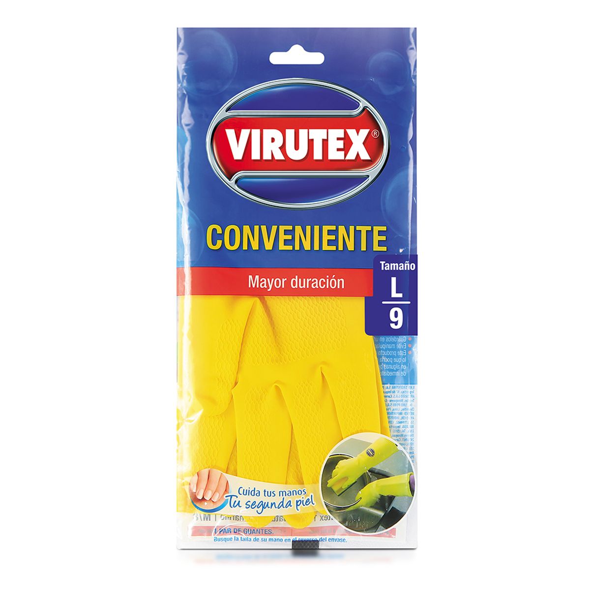 VIRUTEX - Guantes Multiusos Virutex Conveniente Talla L
