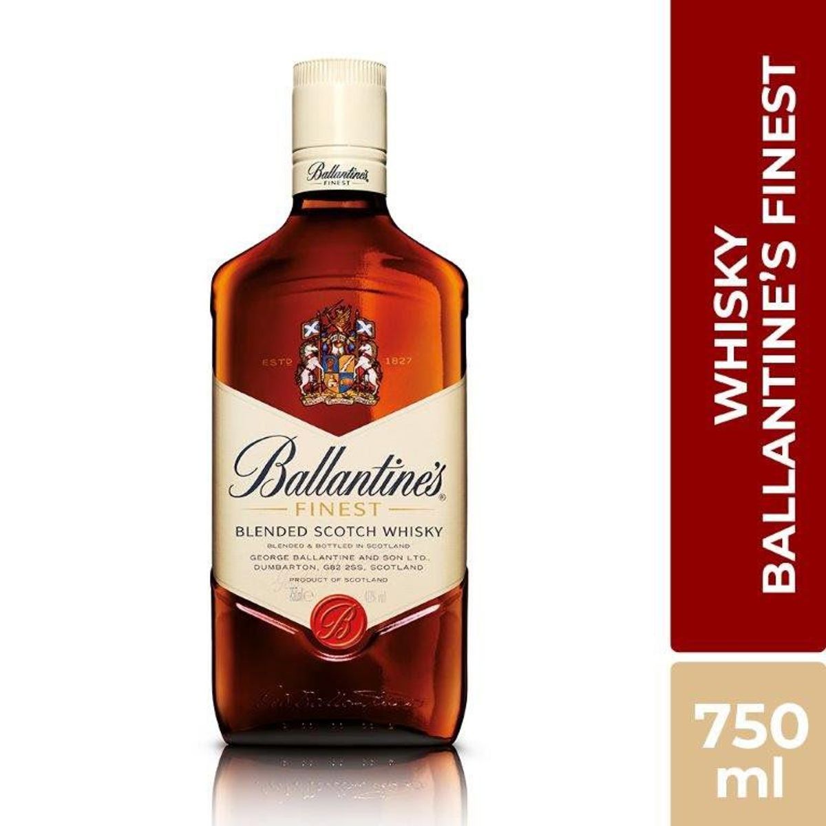 BALLANTINES - Whisky Ballantines Finest Botella 750 mL