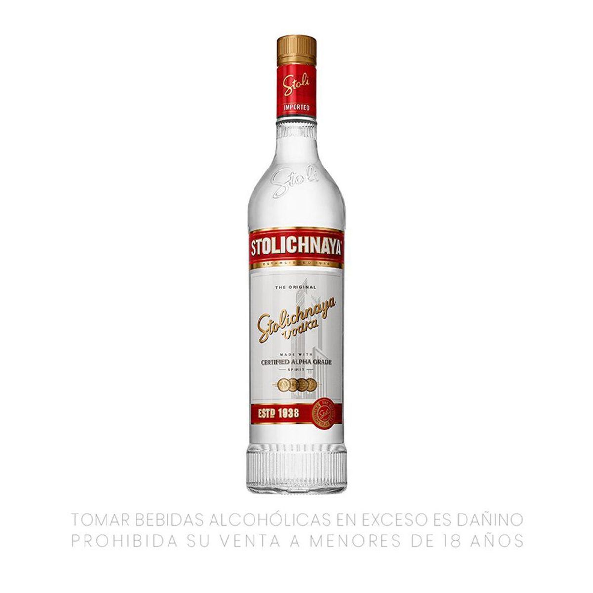 STOLICHNAYA - Vodka Stolichnaya Botella 750 mL