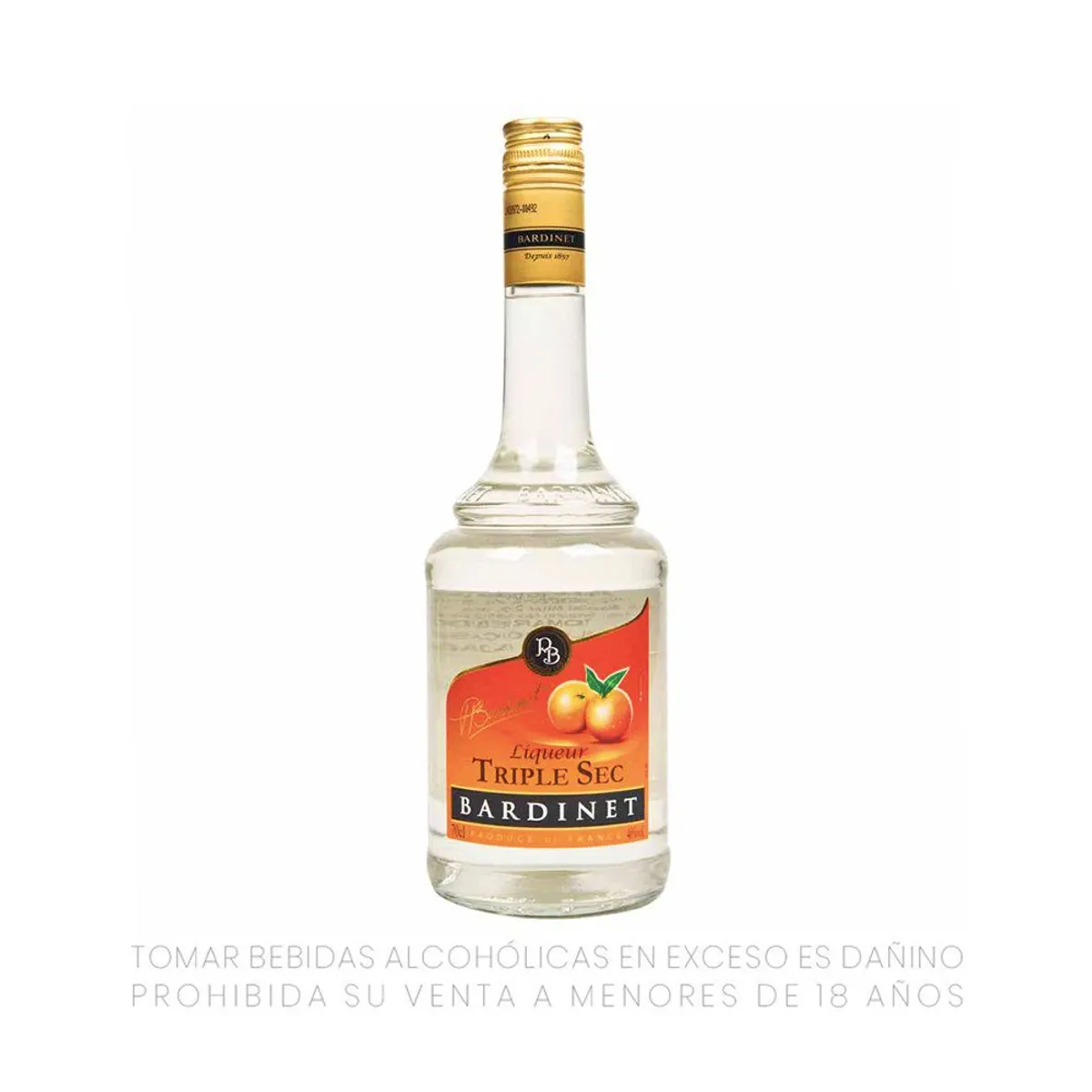 BARDINET - Licor Bardinet Curacao Triple Seco Botella 700 mL