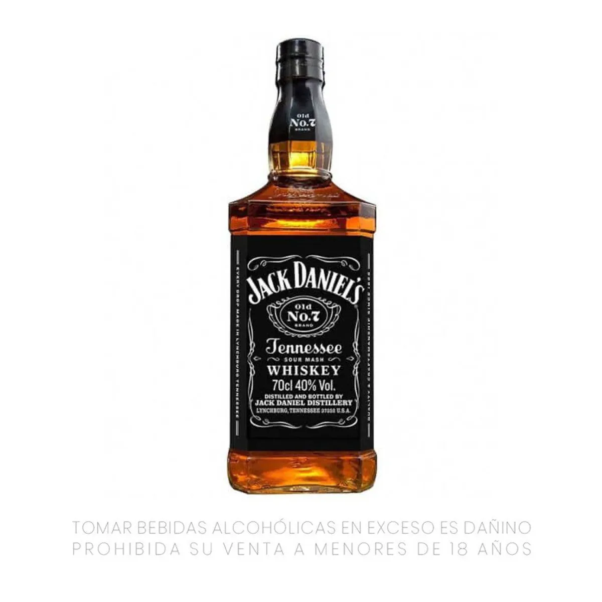 JACK DANIELS - Whisky Jack Daniels Botella 750 mL