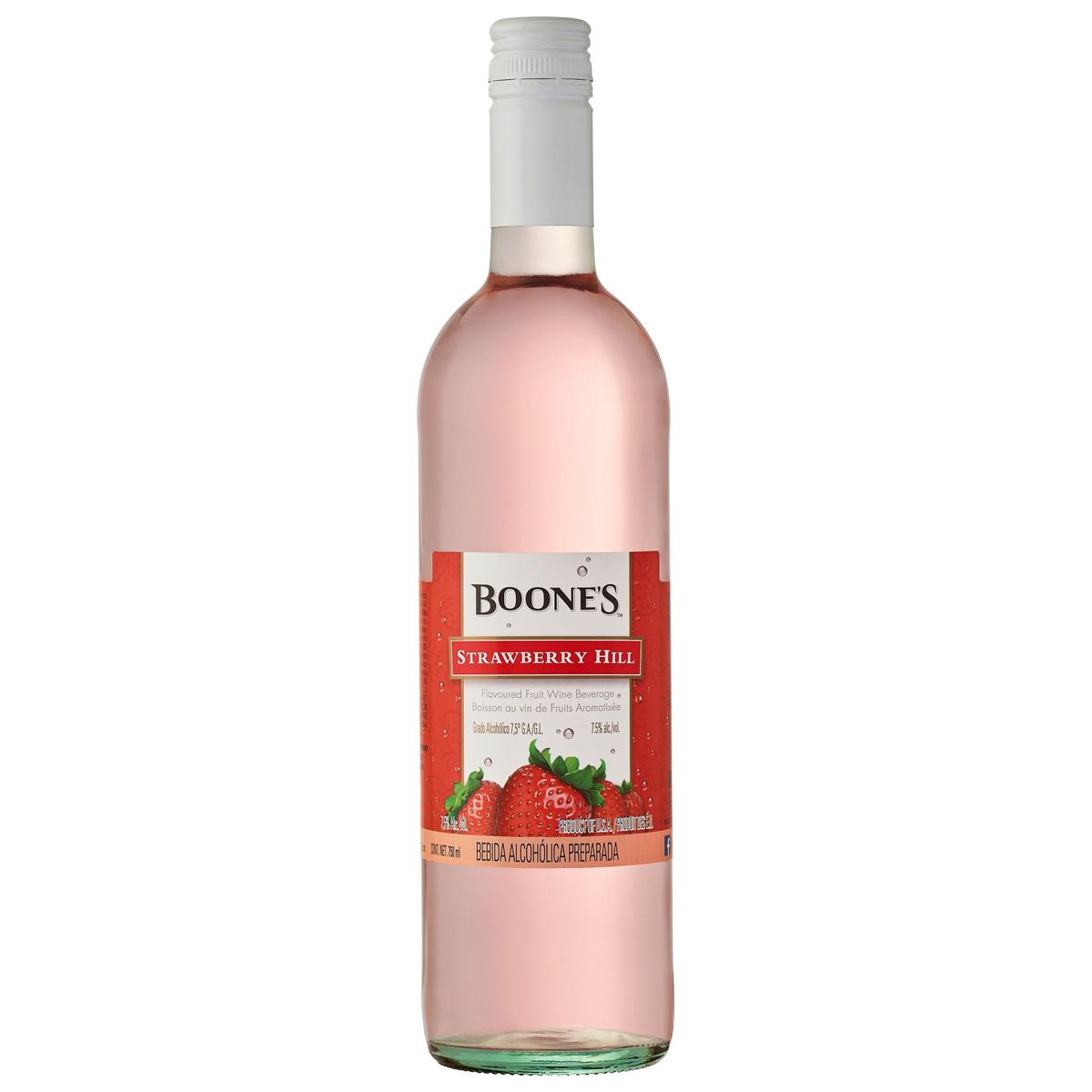 BOONES - Vino Boones Strawberry Botella 750 mL