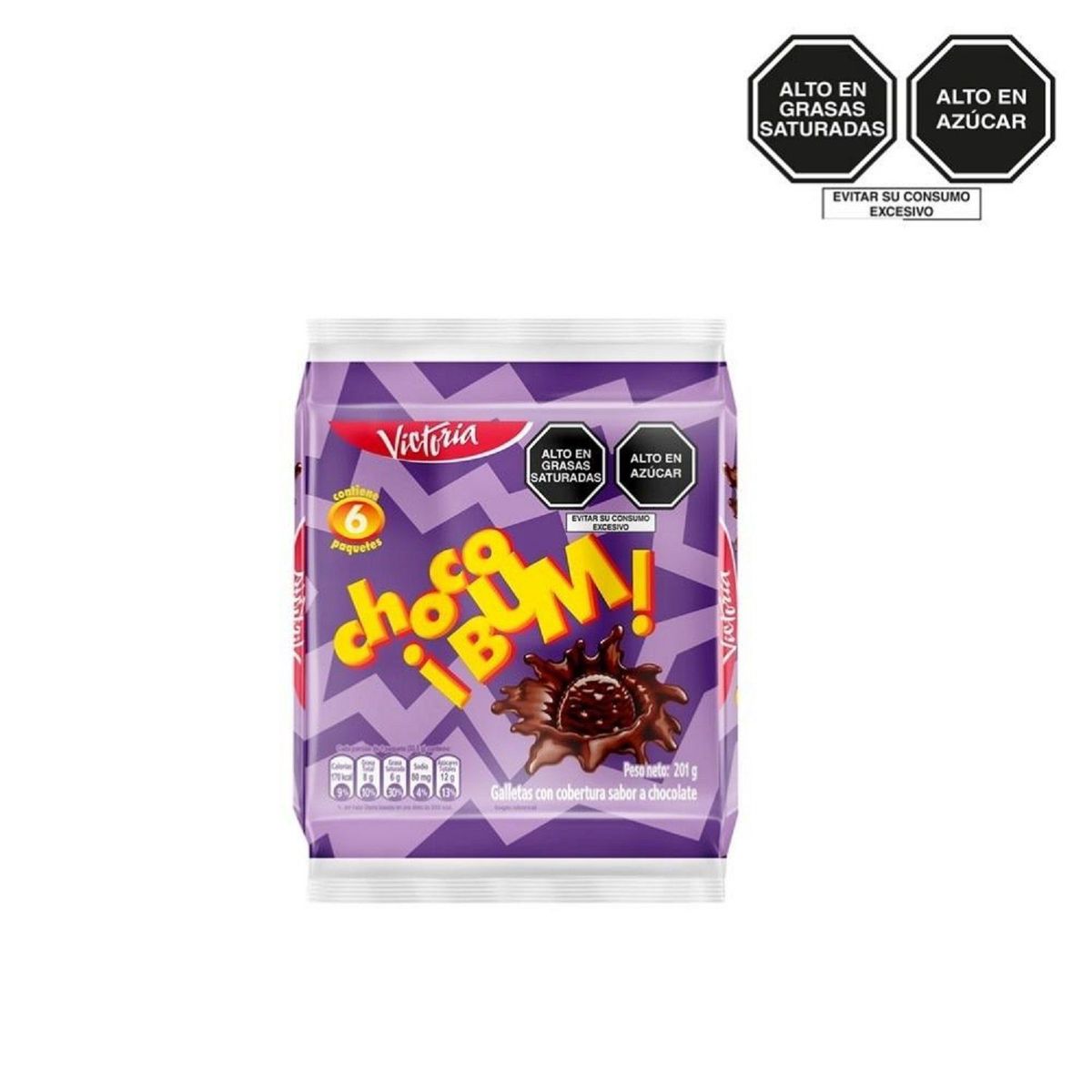 VICTORIA - Galleta Choco Bum 6 Unidades