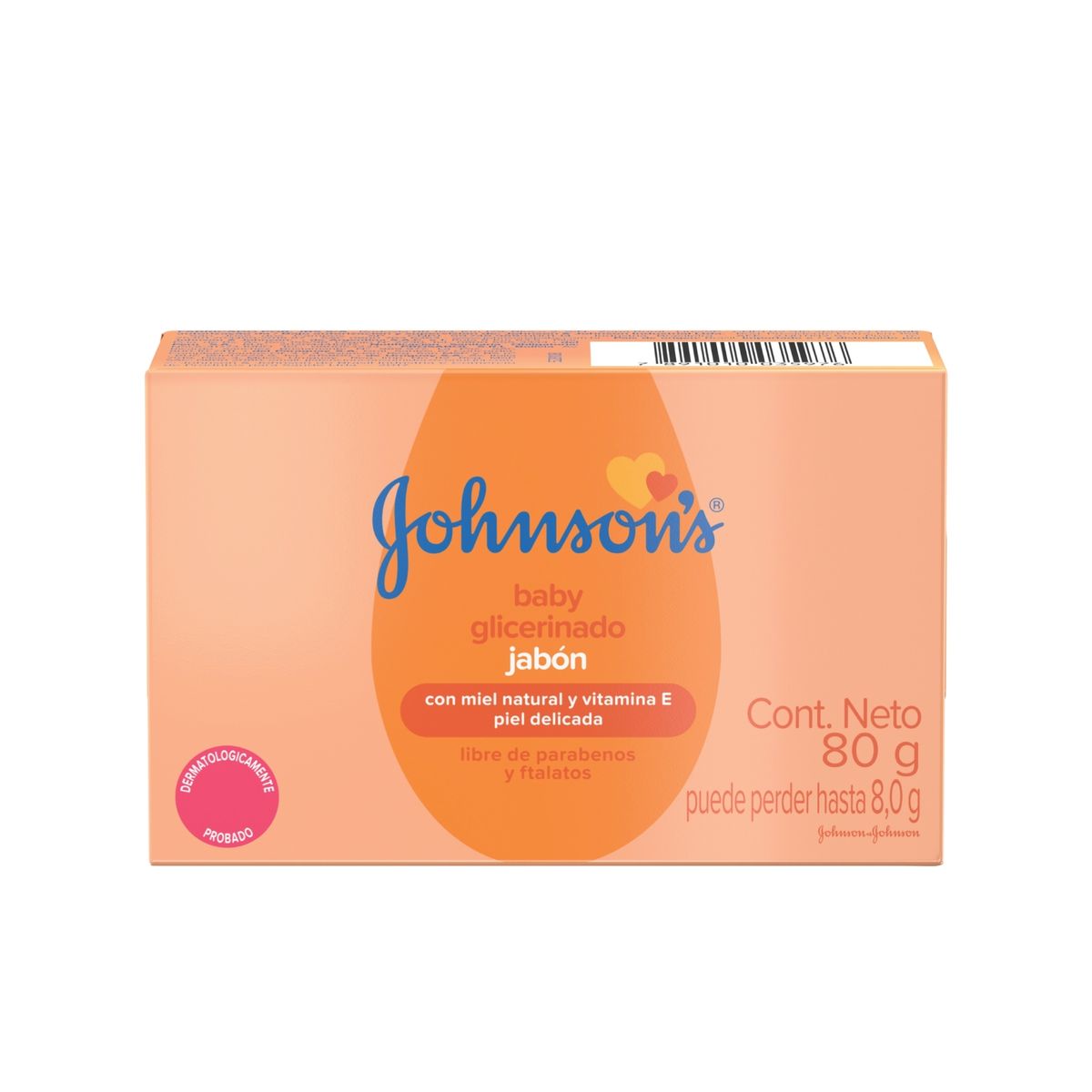 JOHNSONS BABY - Jabón en Barra Bebé Johnsons Glicerina Empaque 80 g