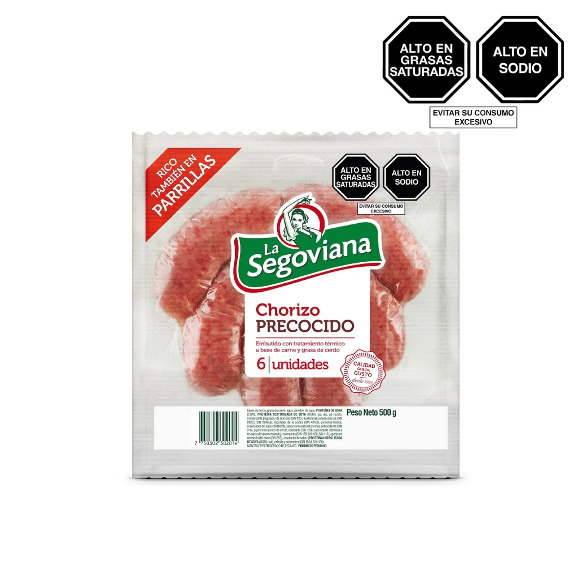 LA SEGOVIANA - Chorizo Precocido La Segoviana Empaque 500 g