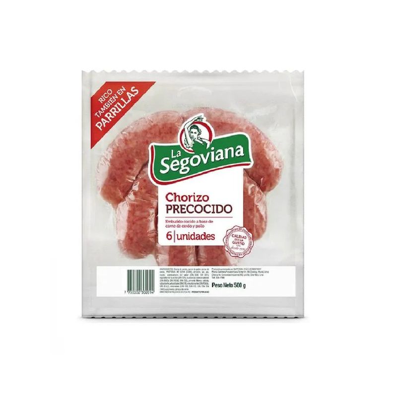 LA SEGOVIANA - Chorizo La Segoviana Precocido Empaque 500 g