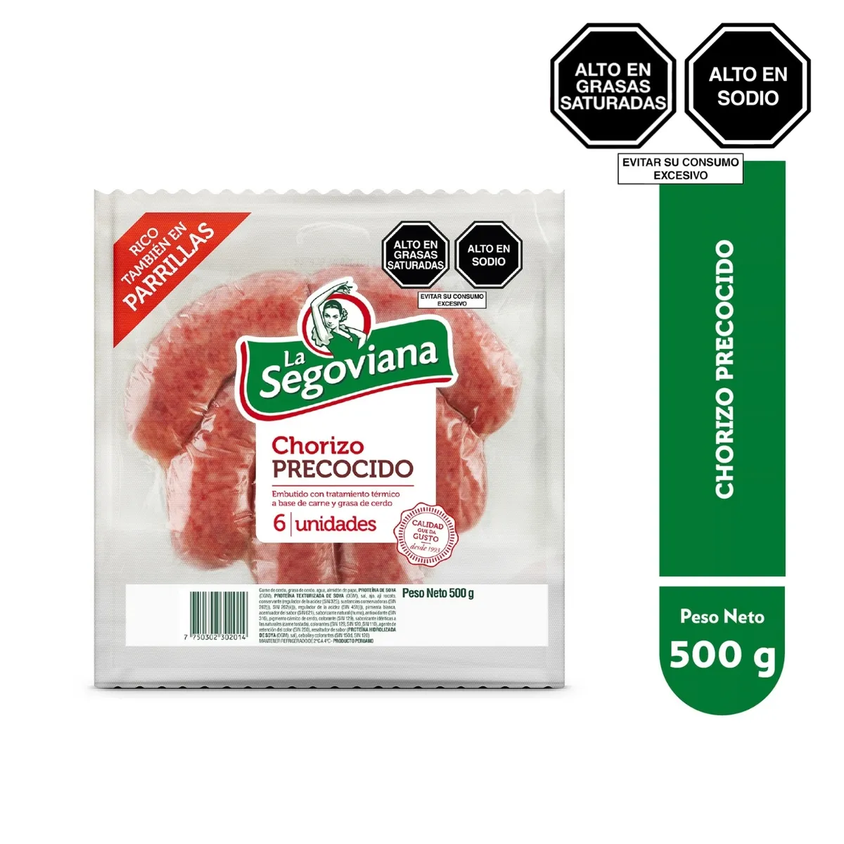 LA SEGOVIANA - Chorizo Precocido La Segoviana Empaque 500 g