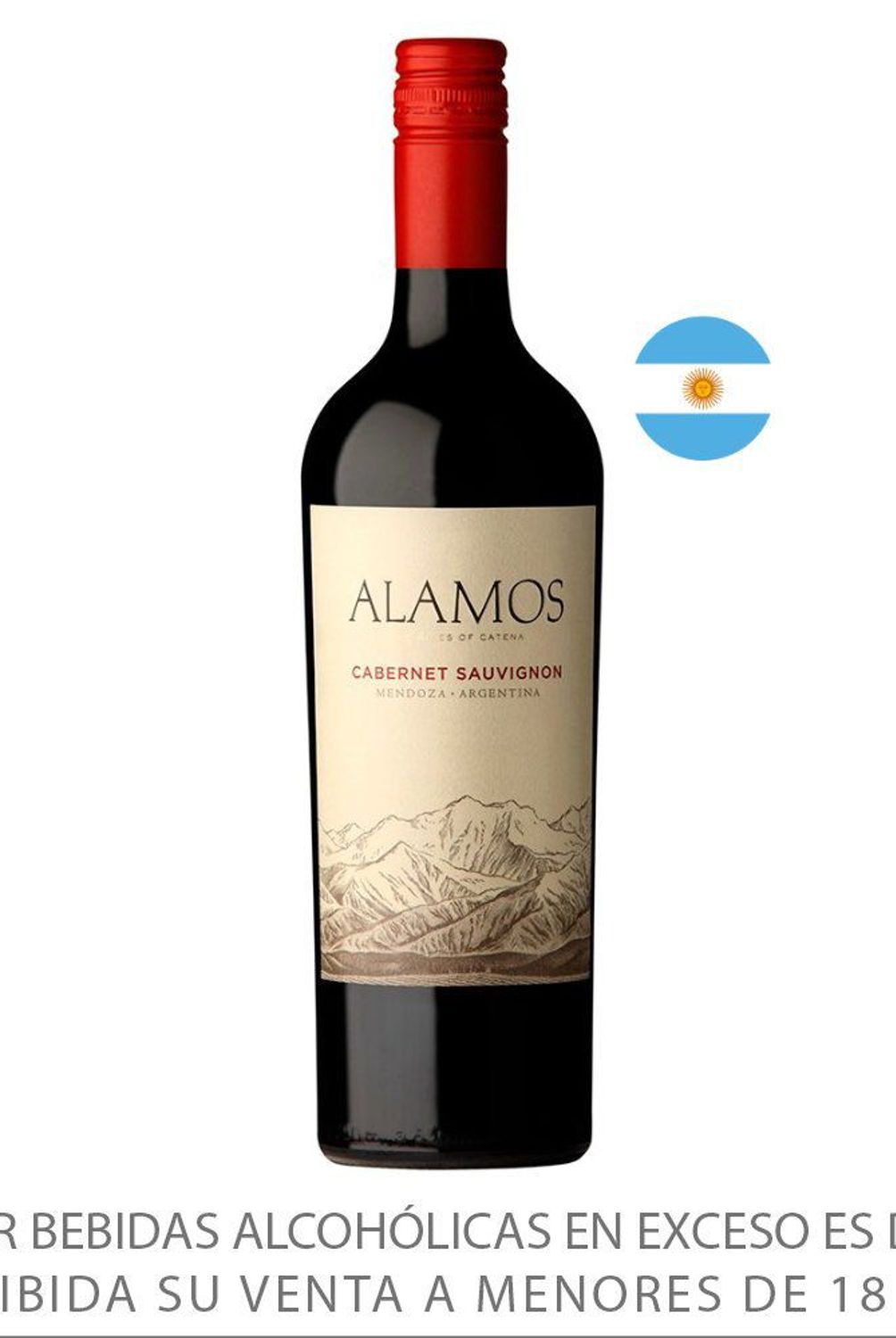 ALAMOS - Vino Caber Sauvignon Álamos 13.5° Botella 750 mL