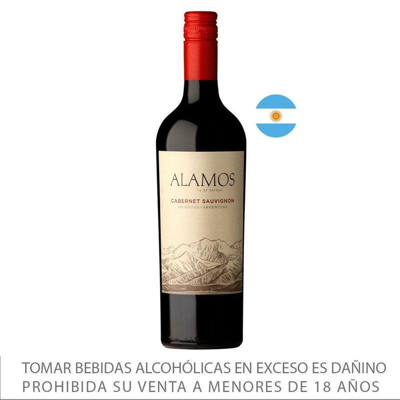 ALAMOS - Vino Caber Sauvignon Álamos 13.5° 750 mL