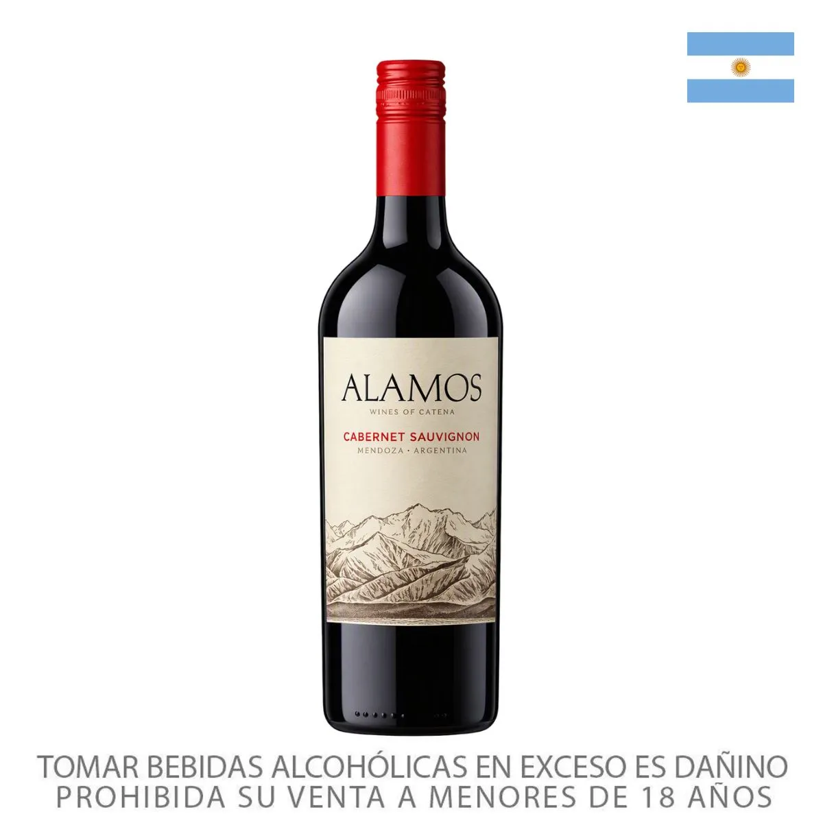 ALAMOS - Vino Caber Sauvignon Álamos 13.5° Botella 750 mL