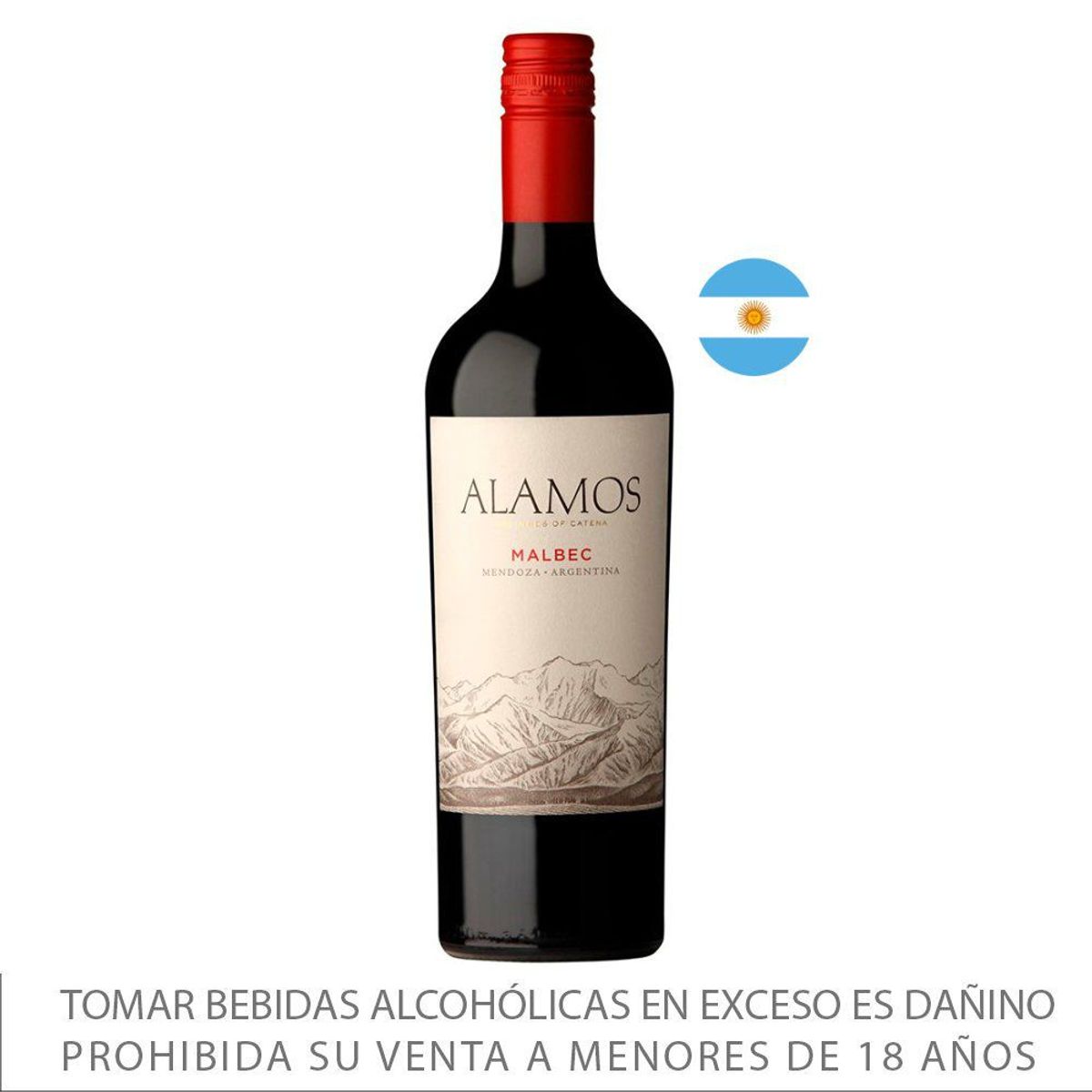ALAMOS - Vino Malbec Alamos 13.5° Botella 750 mL